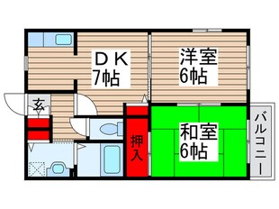 ラージヒル２の物件間取画像